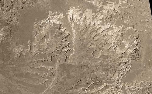 火星にある三角州の痕跡