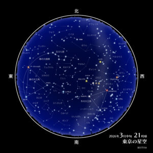 2026年3月の星空