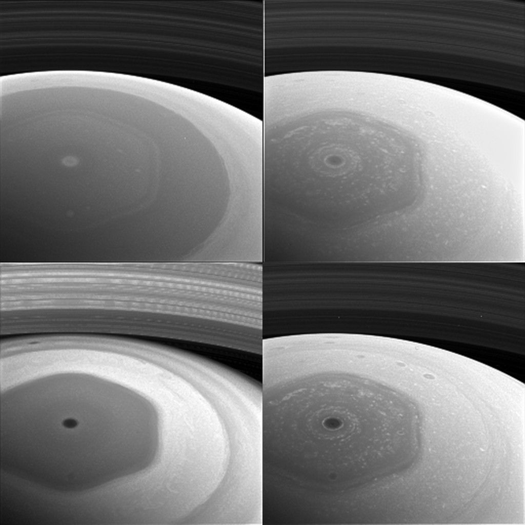 Saturnian Hexagon Collage
