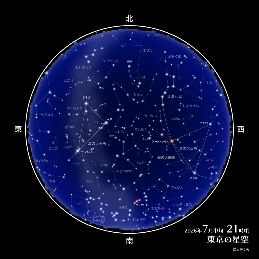 2026年07月の星空